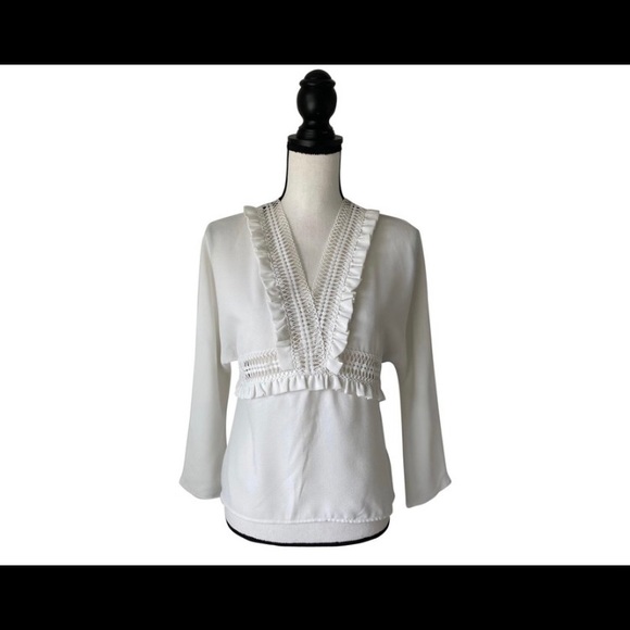 Maje White Top / Size 1 Size Small - Picture 1 of 11